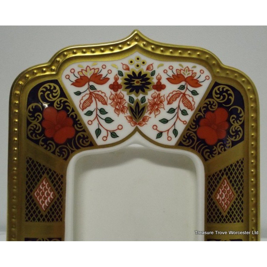 Royal Crown Derby Old Imari Solid Gold Band Photograph Frame